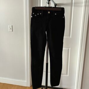 True religion black denim skinny jeans
